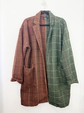 Dressed In LALA Scorpio OG Half + Half Oversized Coat Size S/M